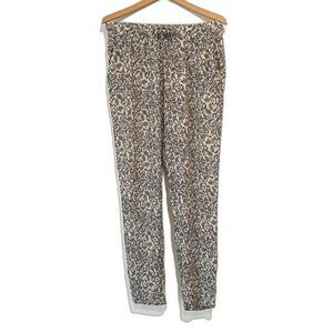 Rojada Womens Perfect Palazzo Pants M blue Floral Botanical‎ Made In Egypt Baggy
